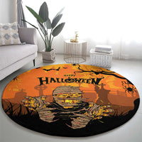 Halloween Egypt Mummy Round Carpet Trick or Treat - Wonder Print Shop