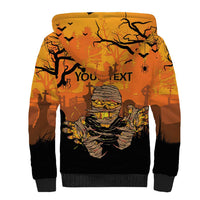 Personalized Halloween Egypt Mummy Sherpa Hoodie Trick or Treat - Wonder Print Shop