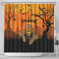 Halloween Egypt Mummy Shower Curtain Trick or Treat - Wonder Print Shop