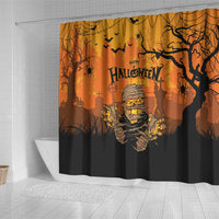 Halloween Egypt Mummy Shower Curtain Trick or Treat - Wonder Print Shop