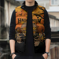 Personalized Halloween Egypt Mummy Sleeveless Puffer Jacket Trick or Treat - Wonder Print Shop