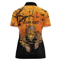 Personalized Halloween Egypt Mummy Women Polo Shirt Trick or Treat - Wonder Print Shop