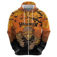 Personalized Halloween Egypt Mummy Zip Hoodie Trick or Treat - Wonder Print Shop