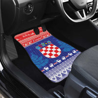 Croatia Christmas Car Mats Coat Of Arms Sretan Bozic - Wonder Print Shop