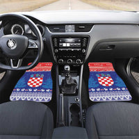 Croatia Christmas Car Mats Coat Of Arms Sretan Bozic - Wonder Print Shop
