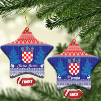 Croatia Christmas Ceramic Ornament Coat Of Arms Sretan Bozic - Wonder Print Shop