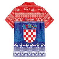Croatia Christmas Hawaiian Shirt Coat Of Arms Sretan Bozic - Wonder Print Shop