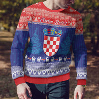Croatia Christmas Ugly Christmas Sweater Coat Of Arms Sretan Bozic - Wonder Print Shop