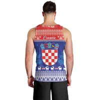 Croatia Christmas Men Tank Top Coat Of Arms Sretan Bozic - Wonder Print Shop