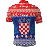 Croatia Christmas Polo Shirt Coat Of Arms Sretan Bozic - Wonder Print Shop