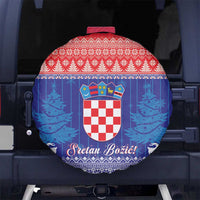 Croatia Christmas Spare Tire Cover Coat Of Arms Sretan Bozic - Wonder Print Shop