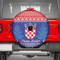 Croatia Christmas Spare Tire Cover Coat Of Arms Sretan Bozic - Wonder Print Shop