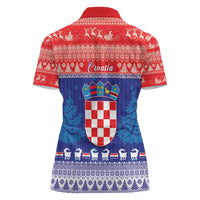 Croatia Christmas Women Polo Shirt Coat Of Arms Sretan Bozic - Wonder Print Shop
