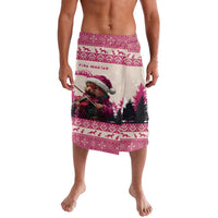 Croatia Christmas Lavalava Pine Marten Playing Violin - Dark Pink Color - Wonder Print Shop