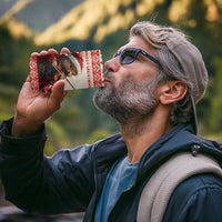 Croatia Christmas 4 in 1 Can Cooler Tumbler Pine Marten Playing Violin - Red Color - Wonder Print Shop