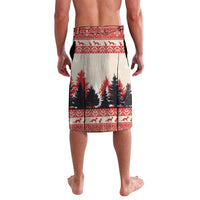 Croatia Christmas Lavalava Pine Marten Playing Violin - Red Color - Wonder Print Shop