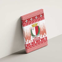 Malta Christmas Canvas Wall Art Coat Of Arms il-Milied it-Tajjeb - Wonder Print Shop