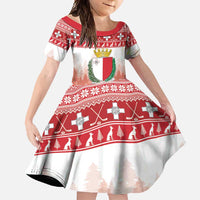 Malta Christmas Family Matching Off Shoulder Maxi Dress and Hawaiian Shirt Coat Of Arms il-Milied it-Tajjeb - Wonder Print Shop