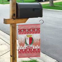 Malta Christmas Garden Flag Coat Of Arms il-Milied it-Tajjeb - Wonder Print Shop