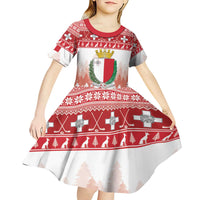 Malta Christmas Kid Short Sleeve Dress Coat Of Arms il-Milied it-Tajjeb - Wonder Print Shop