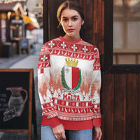 Malta Christmas Ugly Christmas Sweater Coat Of Arms il-Milied it-Tajjeb - Wonder Print Shop