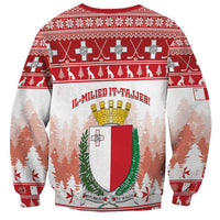 Malta Christmas Sweatshirt Coat Of Arms il-Milied it-Tajjeb - Wonder Print Shop