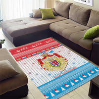 Luxembourg Christmas Area Rug Coat Of Arms Schei Chreschtdeeg - Wonder Print Shop