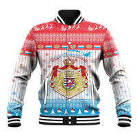 Luxembourg Christmas Baseball Jacket Coat Of Arms Schei Chreschtdeeg - Wonder Print Shop