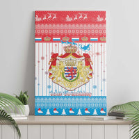 Luxembourg Christmas Canvas Wall Art Coat Of Arms Schei Chreschtdeeg - Wonder Print Shop