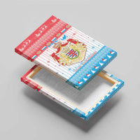 Luxembourg Christmas Canvas Wall Art Coat Of Arms Schei Chreschtdeeg - Wonder Print Shop