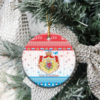 Luxembourg Christmas Ceramic Ornament Coat Of Arms Schei Chreschtdeeg - Wonder Print Shop