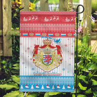 Luxembourg Christmas Garden Flag Coat Of Arms Schei Chreschtdeeg - Wonder Print Shop