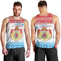 Luxembourg Christmas Men Tank Top Coat Of Arms Schei Chreschtdeeg - Wonder Print Shop