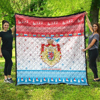 Luxembourg Christmas Quilt Coat Of Arms Schei Chreschtdeeg - Wonder Print Shop