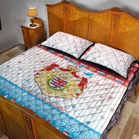 Luxembourg Christmas Quilt Bed Set Coat Of Arms Schei Chreschtdeeg - Wonder Print Shop