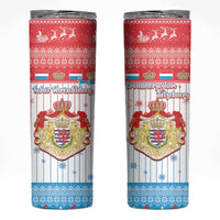 Luxembourg Christmas Skinny Tumbler Coat Of Arms Schei Chreschtdeeg - Wonder Print Shop