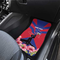 Personalised Haiti Independence Day Car Mats Neg Marron Flag Map - Wonder Print Shop