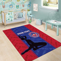 Custom Haiti Football Area Rug Go Les Grenadiers - Wonder Print Shop