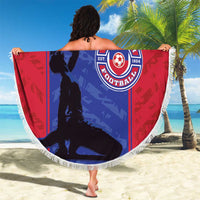Custom Haiti Football Beach Blanket Go Les Grenadiers - Wonder Print Shop