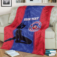 Custom Haiti Football Blanket Go Les Grenadiers