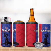 Custom Haiti Football 4 in 1 Can Cooler Tumbler Go Les Grenadiers - Wonder Print Shop