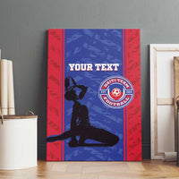Custom Haiti Football Canvas Wall Art Go Les Grenadiers - Wonder Print Shop