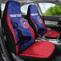 Custom Haiti Football Car Seat Cover Go Les Grenadiers - Wonder Print Shop