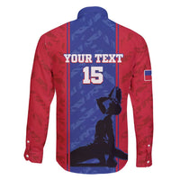 Custom Haiti Football Family Matching Short Sleeve Bodycon Dress and Hawaiian Shirt Go Les Grenadiers - Wonder Print Shop