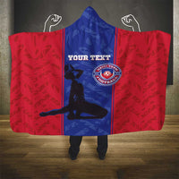 Custom Haiti Football Hooded Blanket Go Les Grenadiers