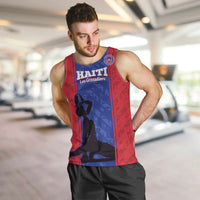 Custom Haiti Football Men Tank Top Go Les Grenadiers - Wonder Print Shop