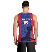 Custom Haiti Football Men Tank Top Go Les Grenadiers - Wonder Print Shop