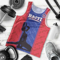 Custom Haiti Football Men Tank Top Go Les Grenadiers - Wonder Print Shop