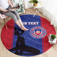 Custom Haiti Football Round Carpet Go Les Grenadiers