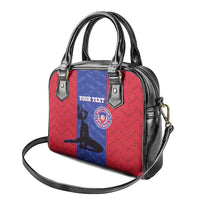 Custom Haiti Football Shoulder Handbag Go Les Grenadiers
